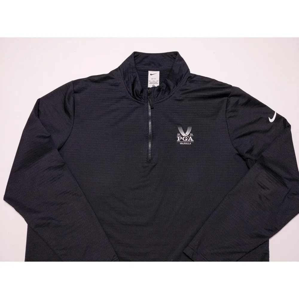 NIKE GOLF 1/2 Zip Pullover 2024 PGA Valhalla FD5837 Black XXL 2XL - Picture 8 of 10
